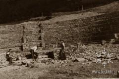 Budowa amfiteatry w 1938 roku Budowa amfiteatry w 1938 roku