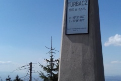obelisk na szczycie Turbacza obelisk na szczycie Turbacza
